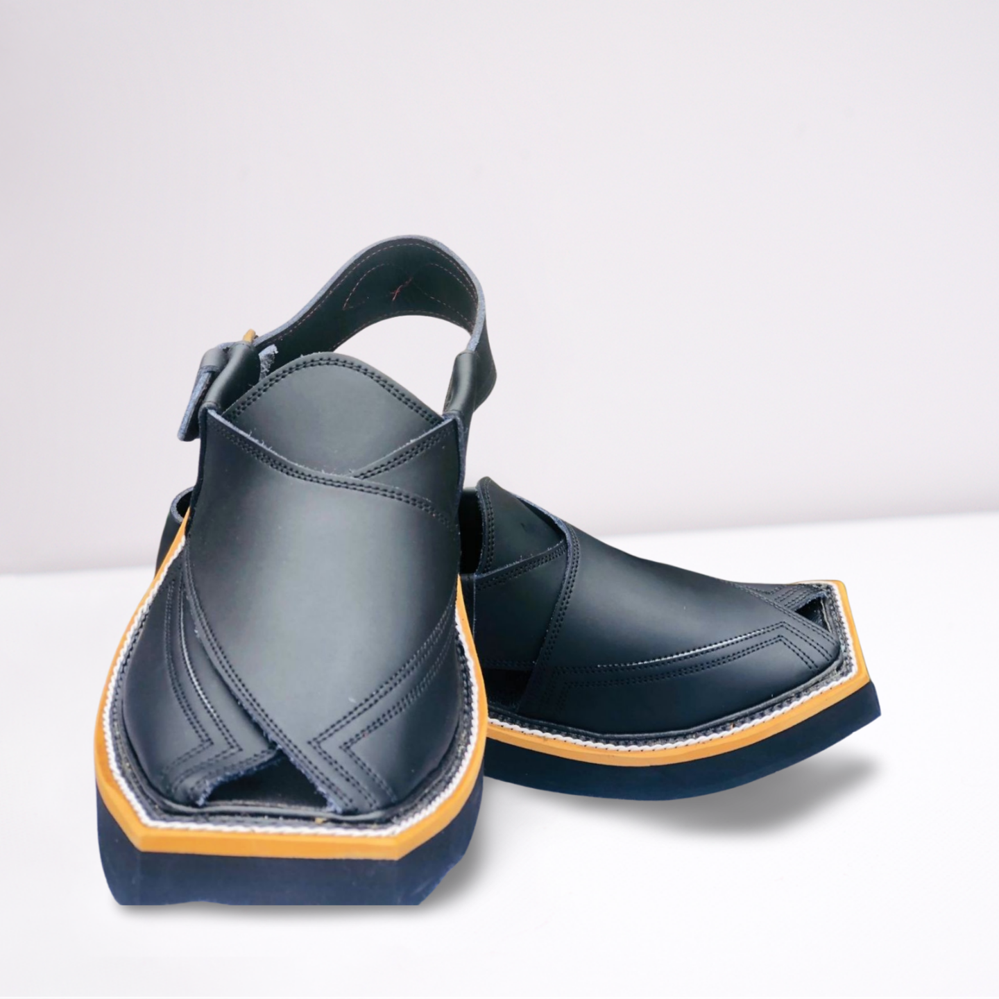 Black Kaptaan Chappal